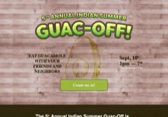 The Guac Off 2016 site